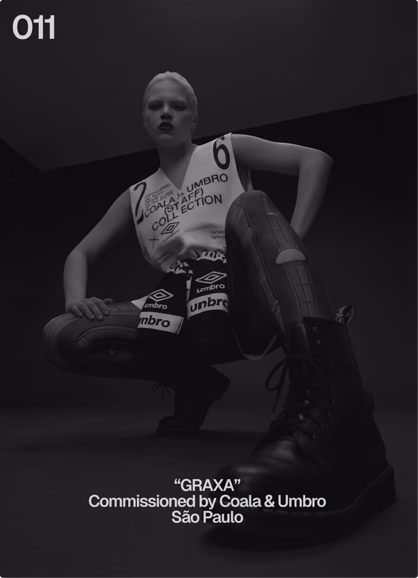 !F card 011: “GRAXA”, commissioned by Coala & Umbro. São Paulo.